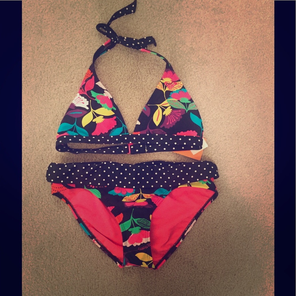 ROXY Girl Swimsuit Halter Set w/ cups size XXL